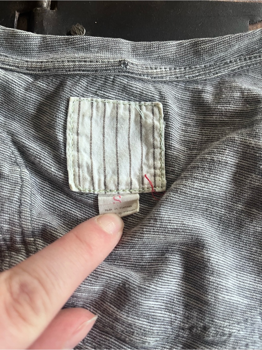 Women's Gray Ruffle Detail Tank Top - Picture 4 of 4